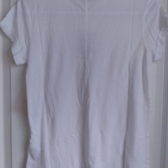FOREVER 21 Sheer white knit t-shirt top, MEDIUM, new with tag - Picture 7 of 7